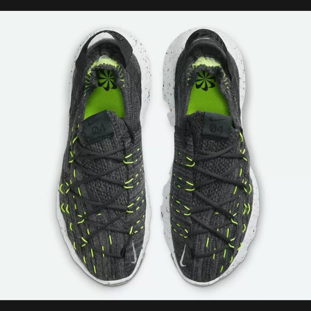 NIKE Space Hippie 04 Sneaker Black Volt CZ6398 010 Men’s Sz Women’s - Picture 4 of 6